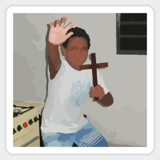 Religious child meme Sticker